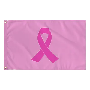 Breast Cancer Awareness Pink Ribbon Flag