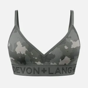 Bria Bralette - Grey Camo