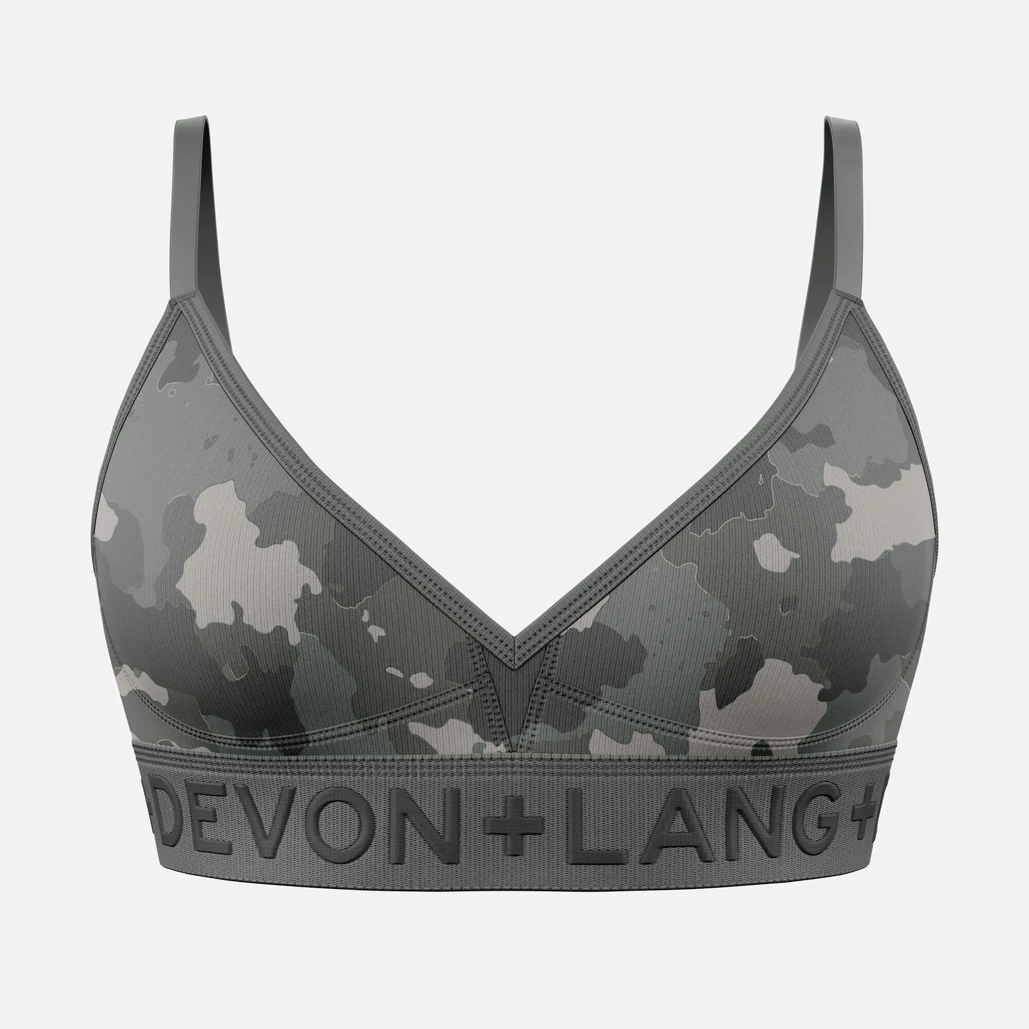 Bria Bralette - Grey Camo