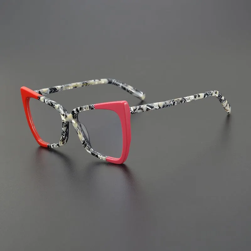 Cameo Acetate Cat Eye Glasses Frame