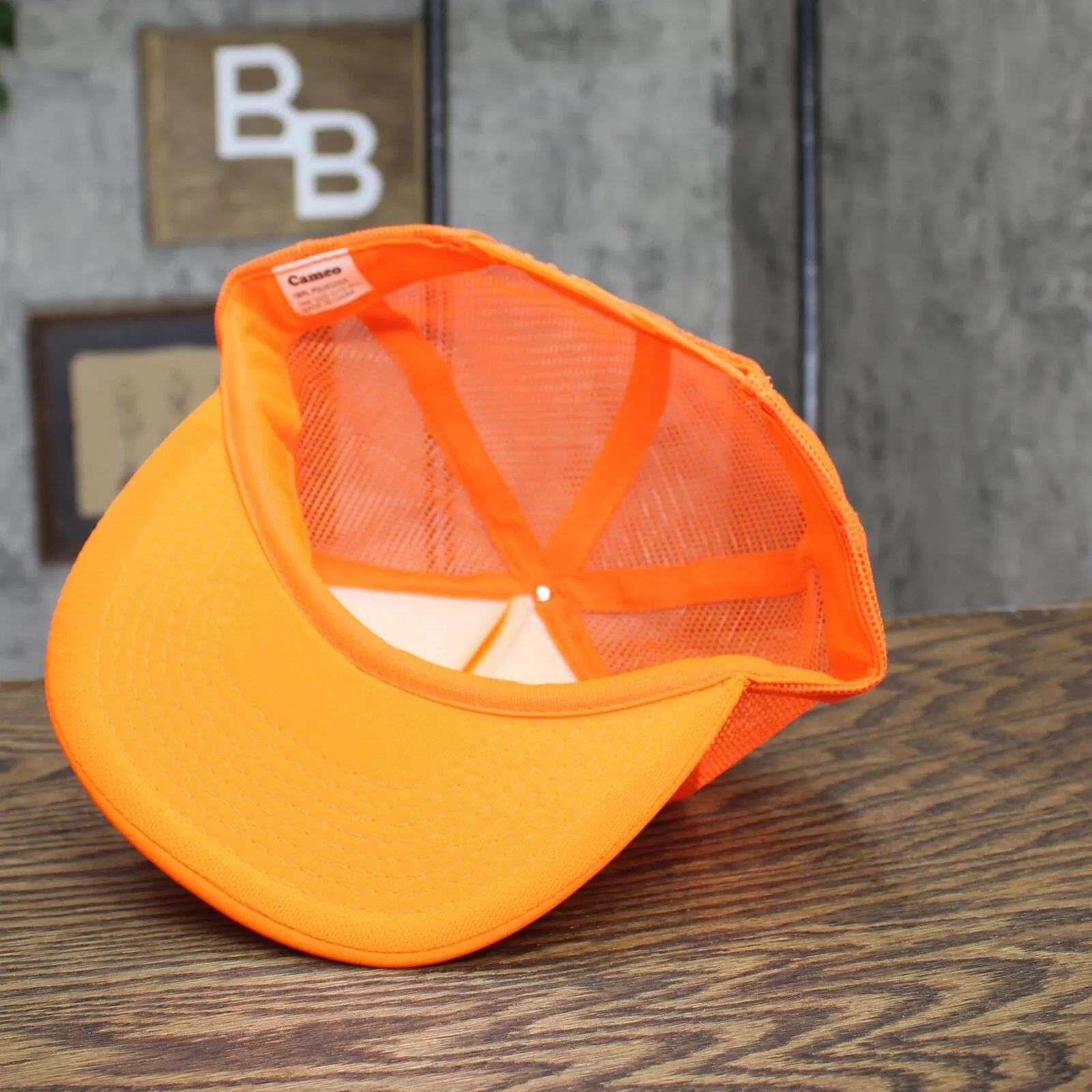 Cameo Mens Vintage Thomas Chevy Geo Trucker Hat 166961095d159d NEON ORANGE OS