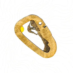 Carabiner Rock Climbing Ornament - Climber / Outdoors Holiday Ornaments