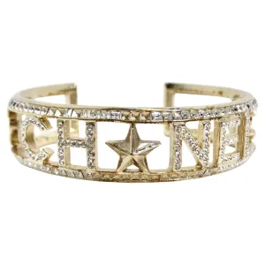 Chanel CC Star Crystal Cuff Bracelet