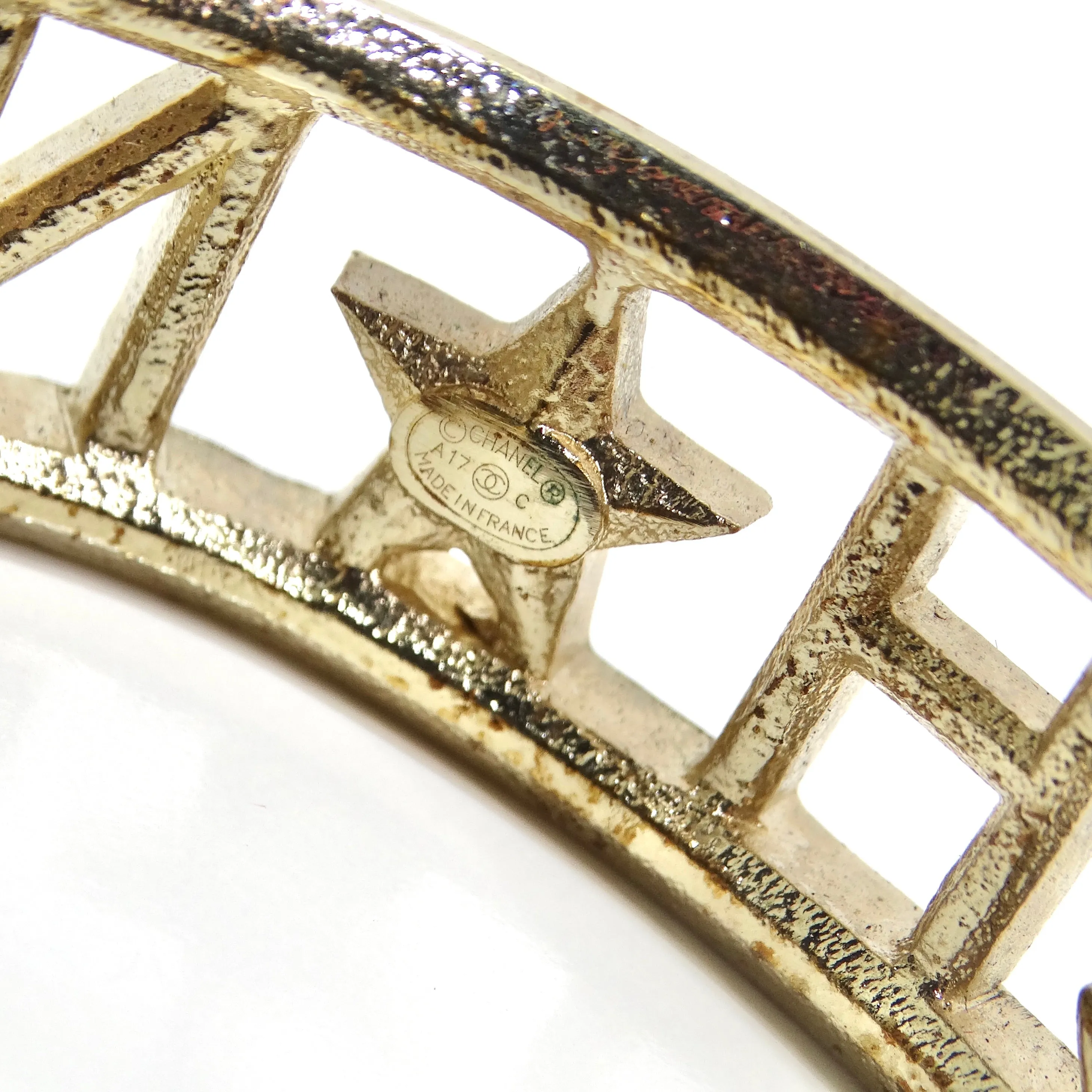 Chanel CC Star Crystal Cuff Bracelet