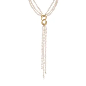 Charleston long pearls necklace