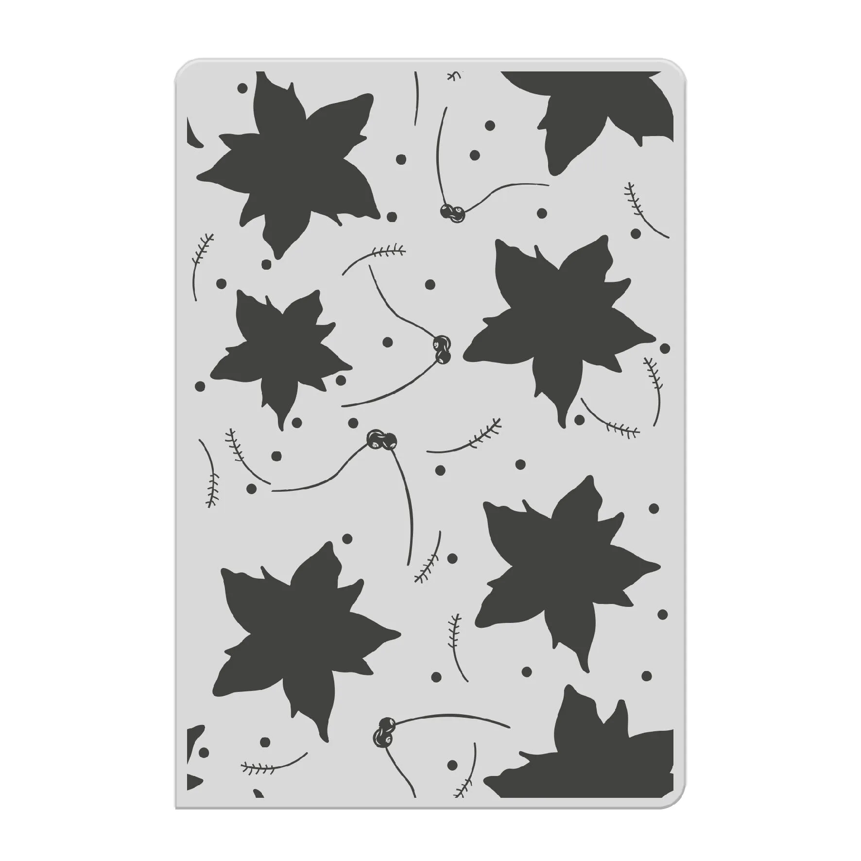 Chloes Creative Cards Photopolymer Stamp Set (A6) - Layered Poinsettia Background