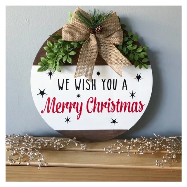 Christmas in July Collection *Holiday Round Door Hanger
