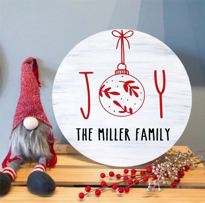 Christmas in July Collection *Holiday Round Door Hanger