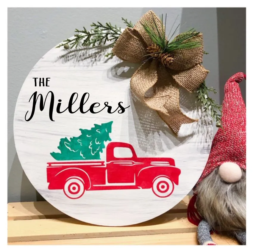 Christmas in July Collection *Holiday Round Door Hanger