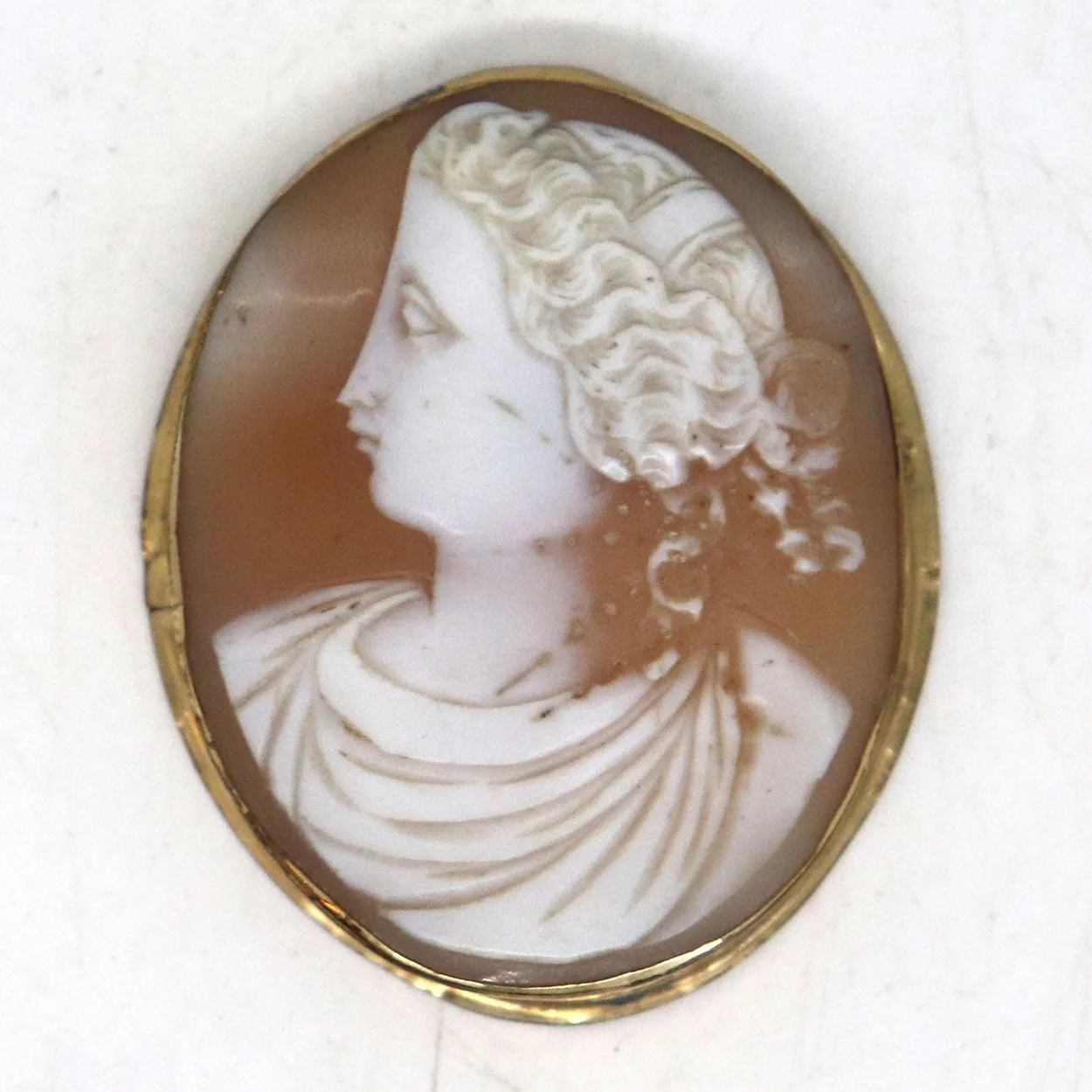 Collection of Vintage/Antique Cameos, Pendant and Earrings (5 pieces)