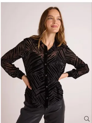 Contrast Button Down
