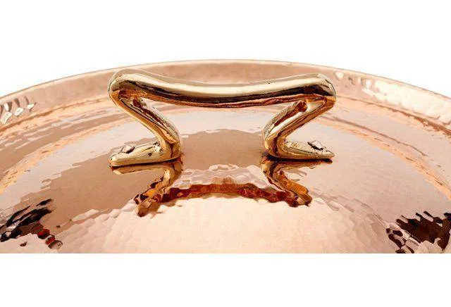 Copper Saute Pan 4.4 qt  with Lid