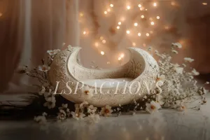 Cosy Cradle Moon Digital Background