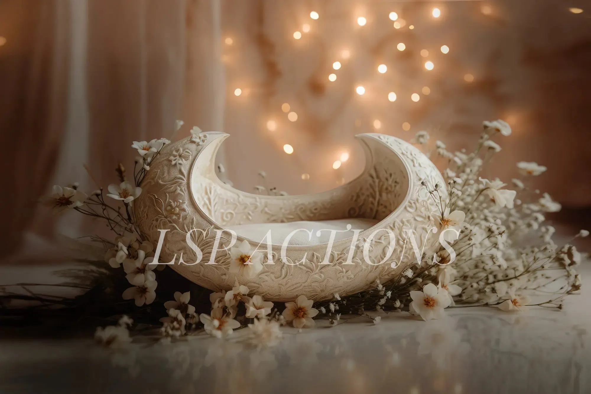 Cosy Cradle Moon Digital Background