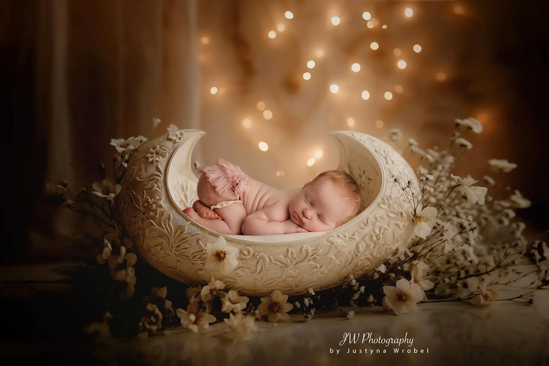 Cosy Cradle Moon Digital Background
