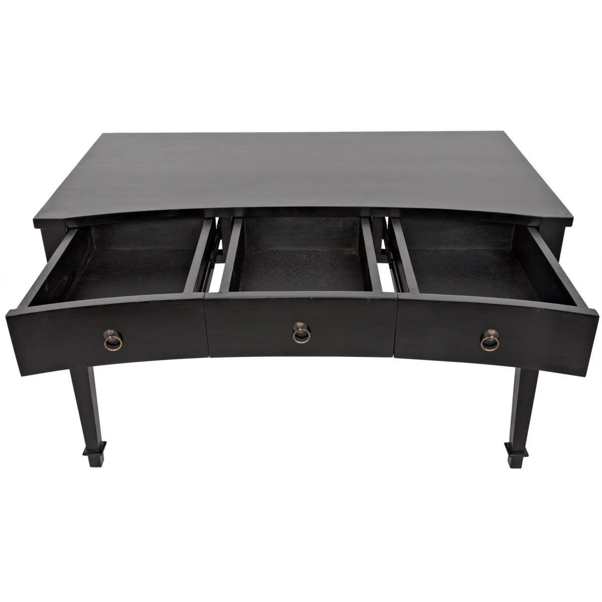 Curba Desk, Hand Rubbed Black