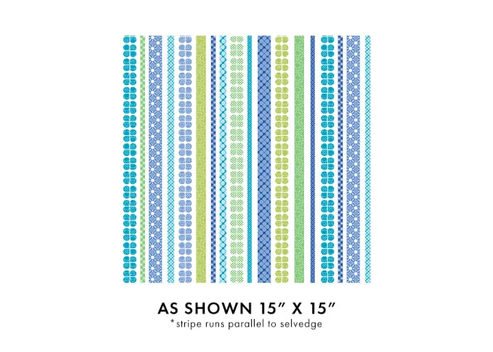 Daisy Up Daisy Up Stripe Turquoise/Multi