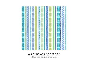 Daisy Up Daisy Up Stripe Turquoise/Multi