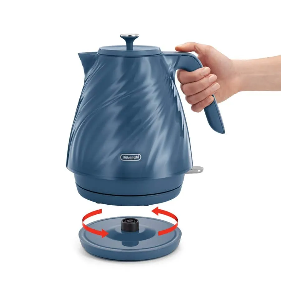 Delonghi 1.7L Ballerina Seta Kettle Silk Blue KBDS3001.BL