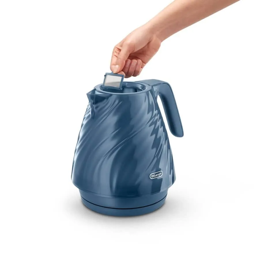 Delonghi 1.7L Ballerina Seta Kettle Silk Blue KBDS3001.BL