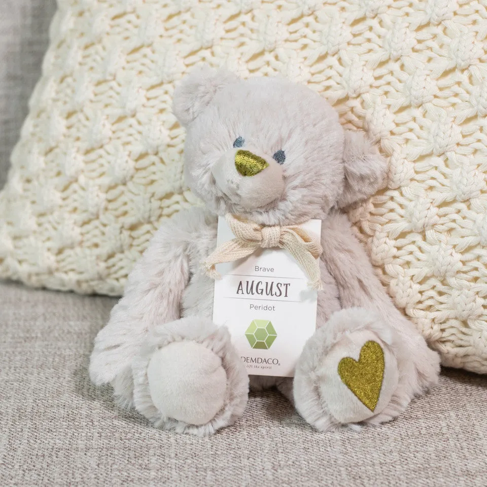 Demdaco Birthstone Bear - August