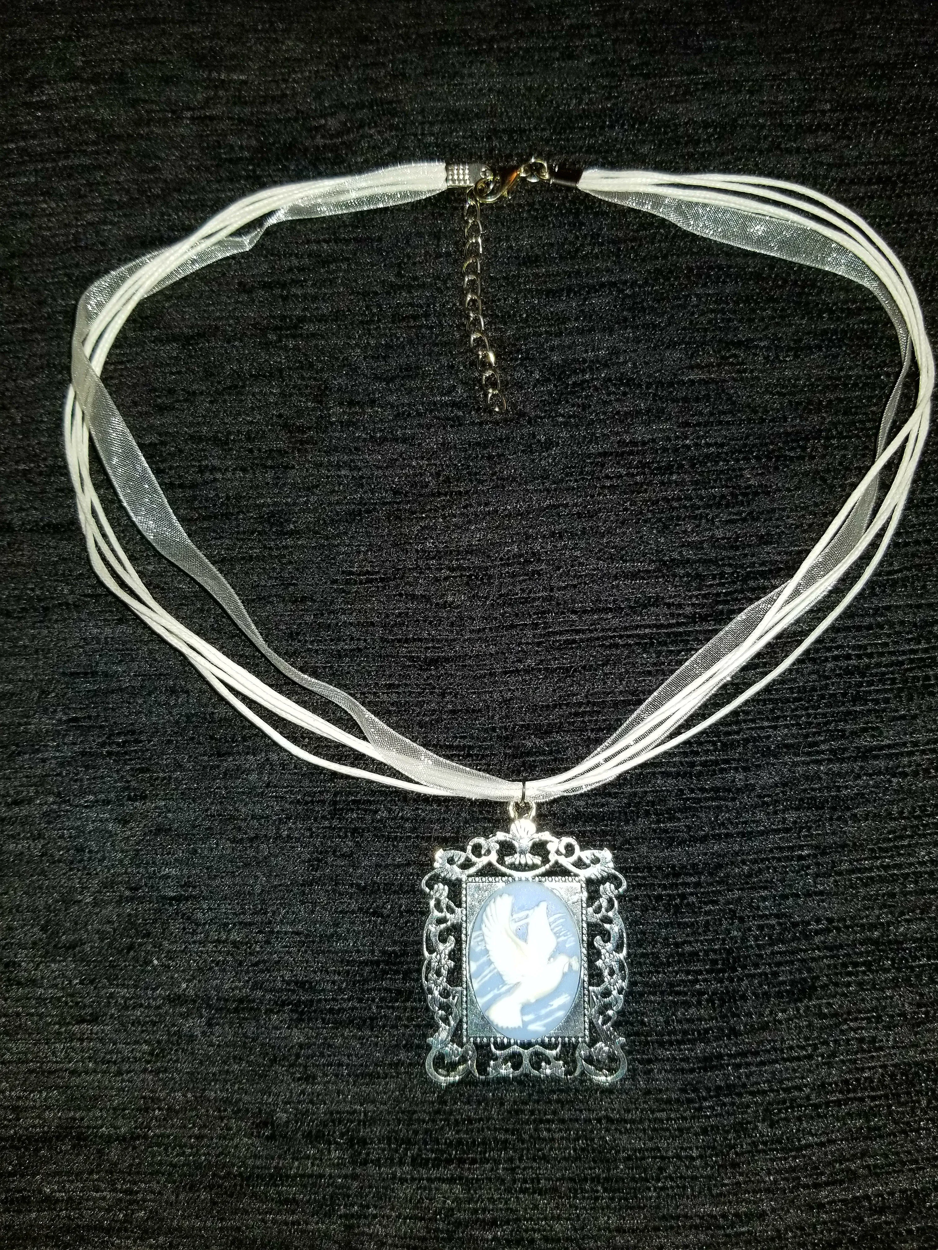 Dove Cameo Necklace