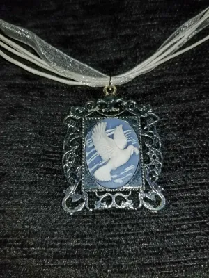Dove Cameo Necklace