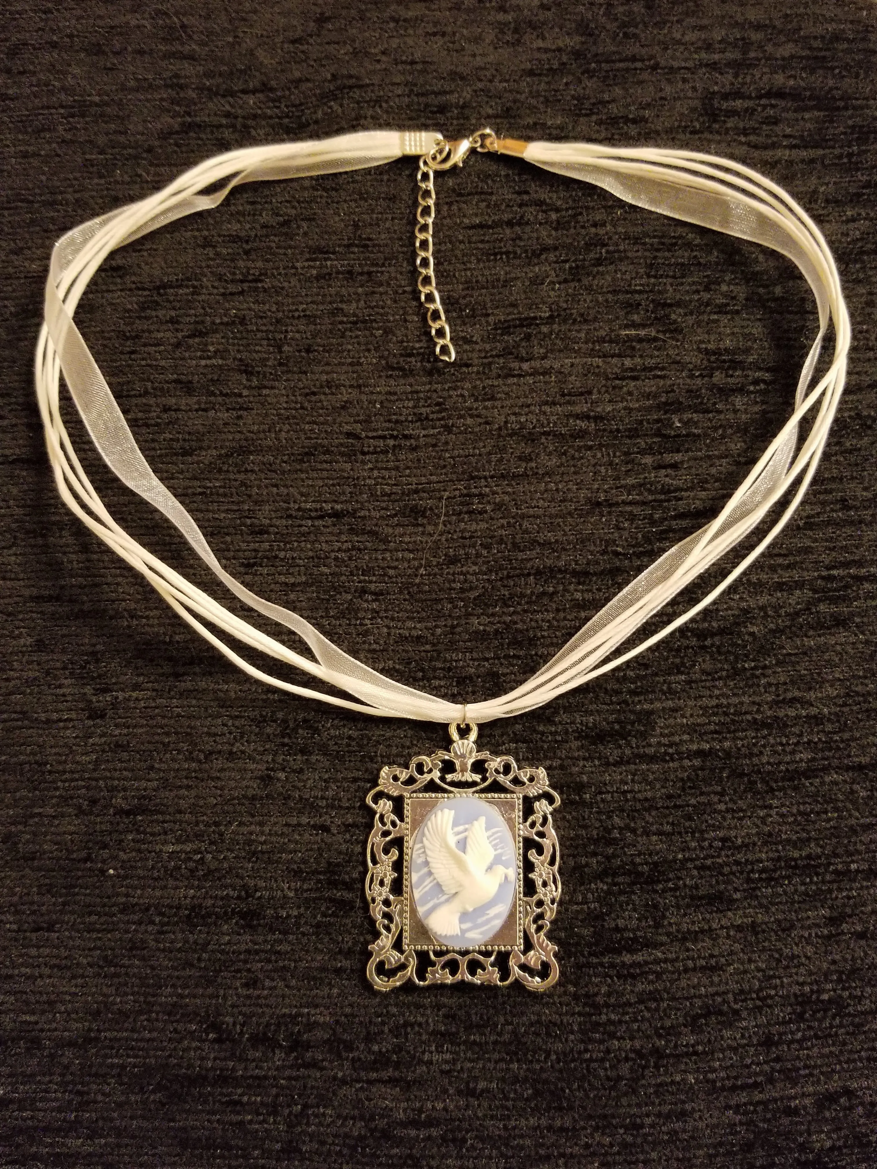 Dove Cameo Necklace