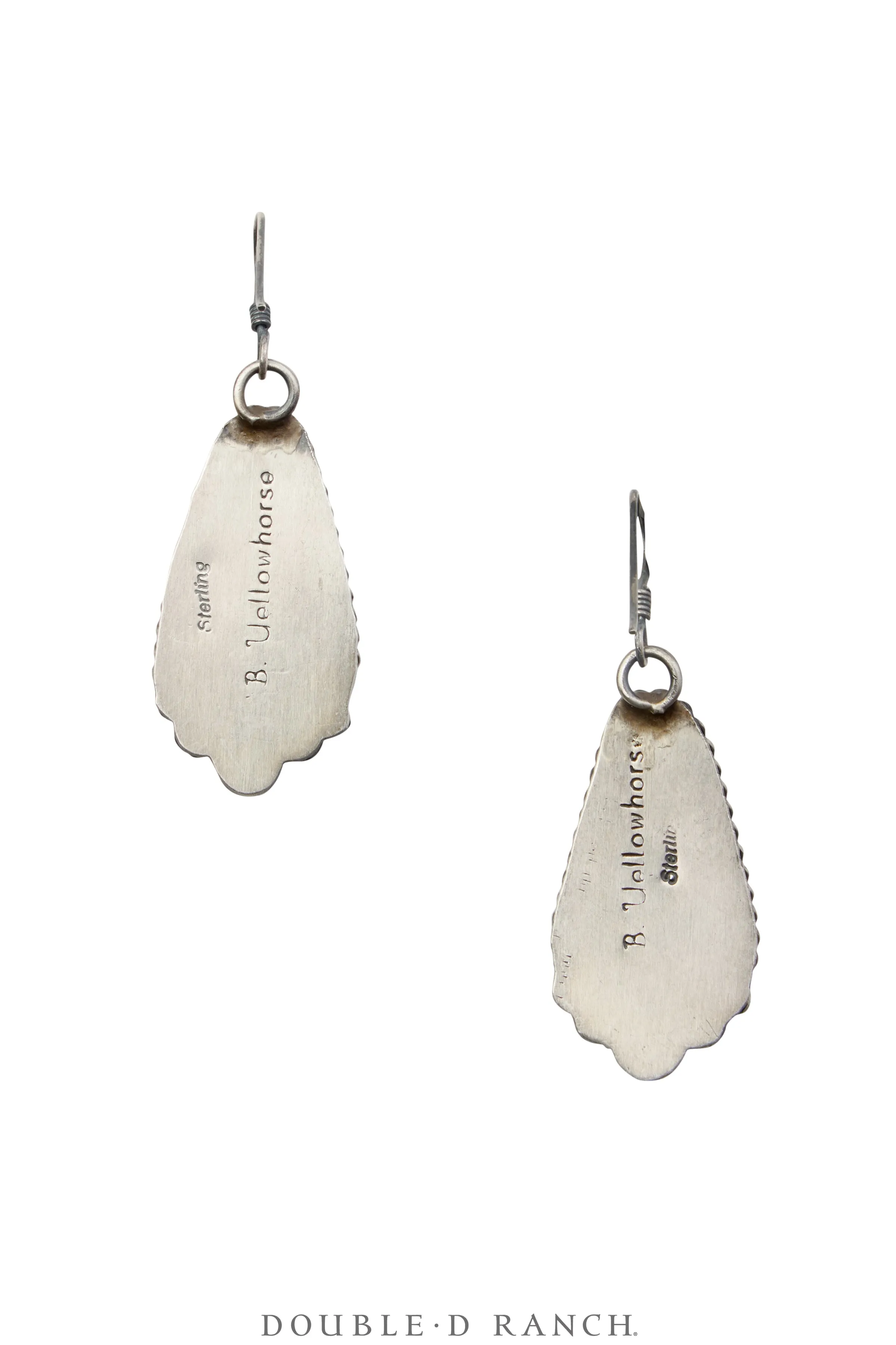 Earrings, Drops, Turquoise, Boulder Ribbon Mine, Contemporary, 1874