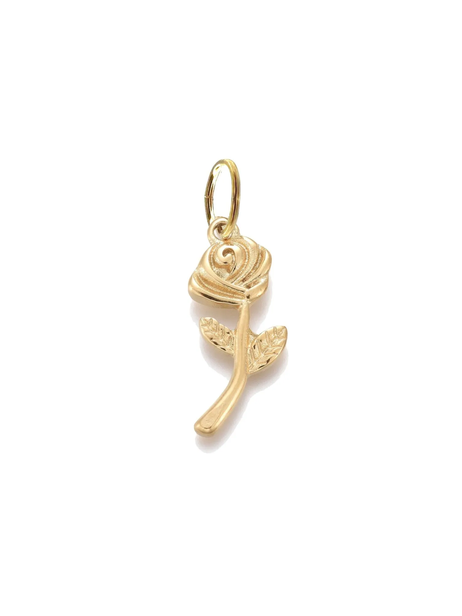Farrah B Long Stem Rose Charm