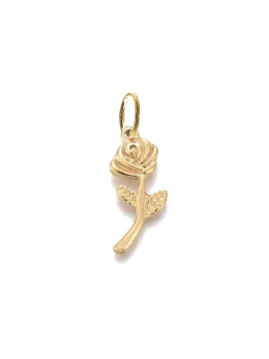Farrah B Long Stem Rose Charm
