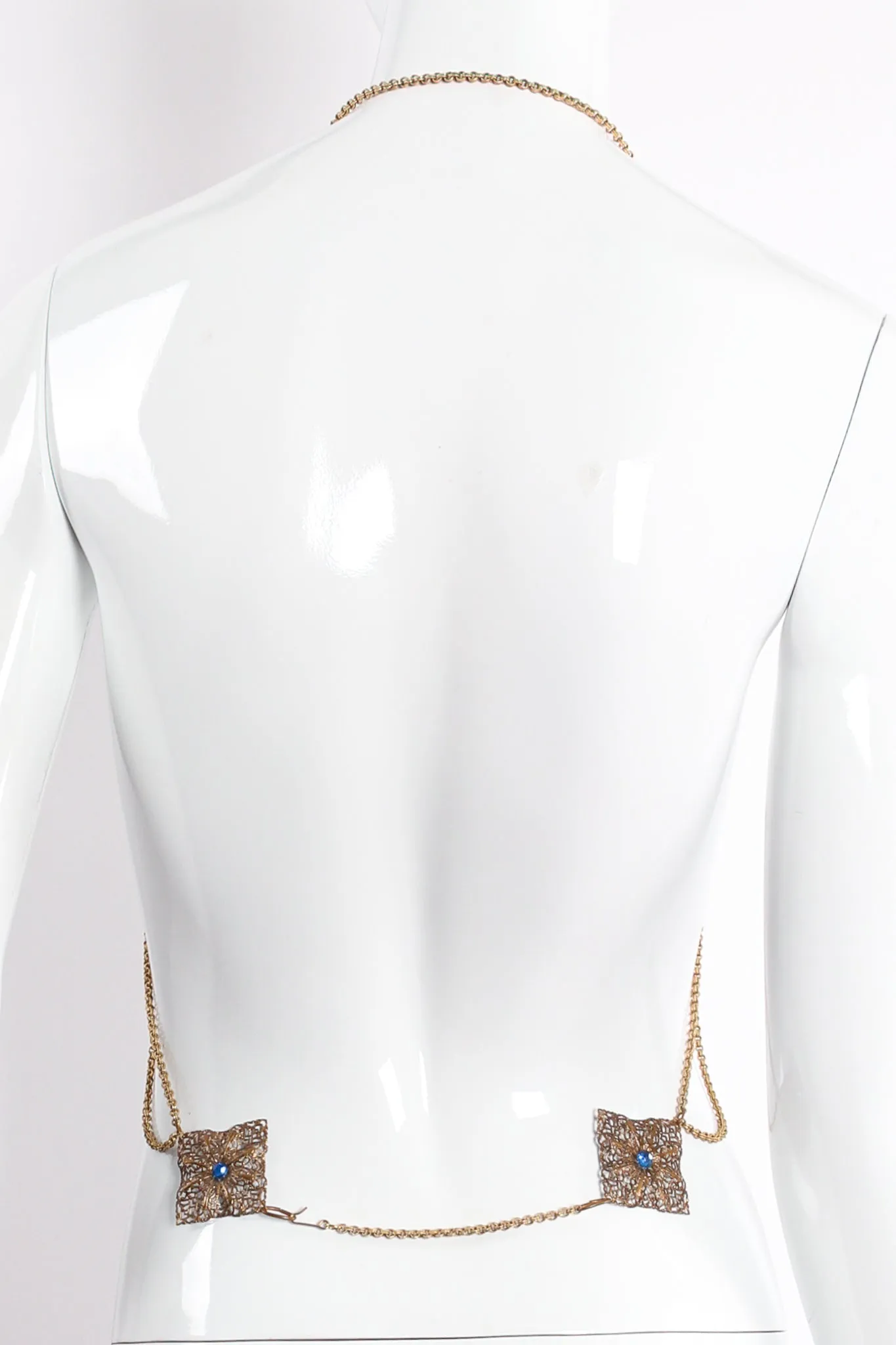 Filigree Plate Chain Bra Top