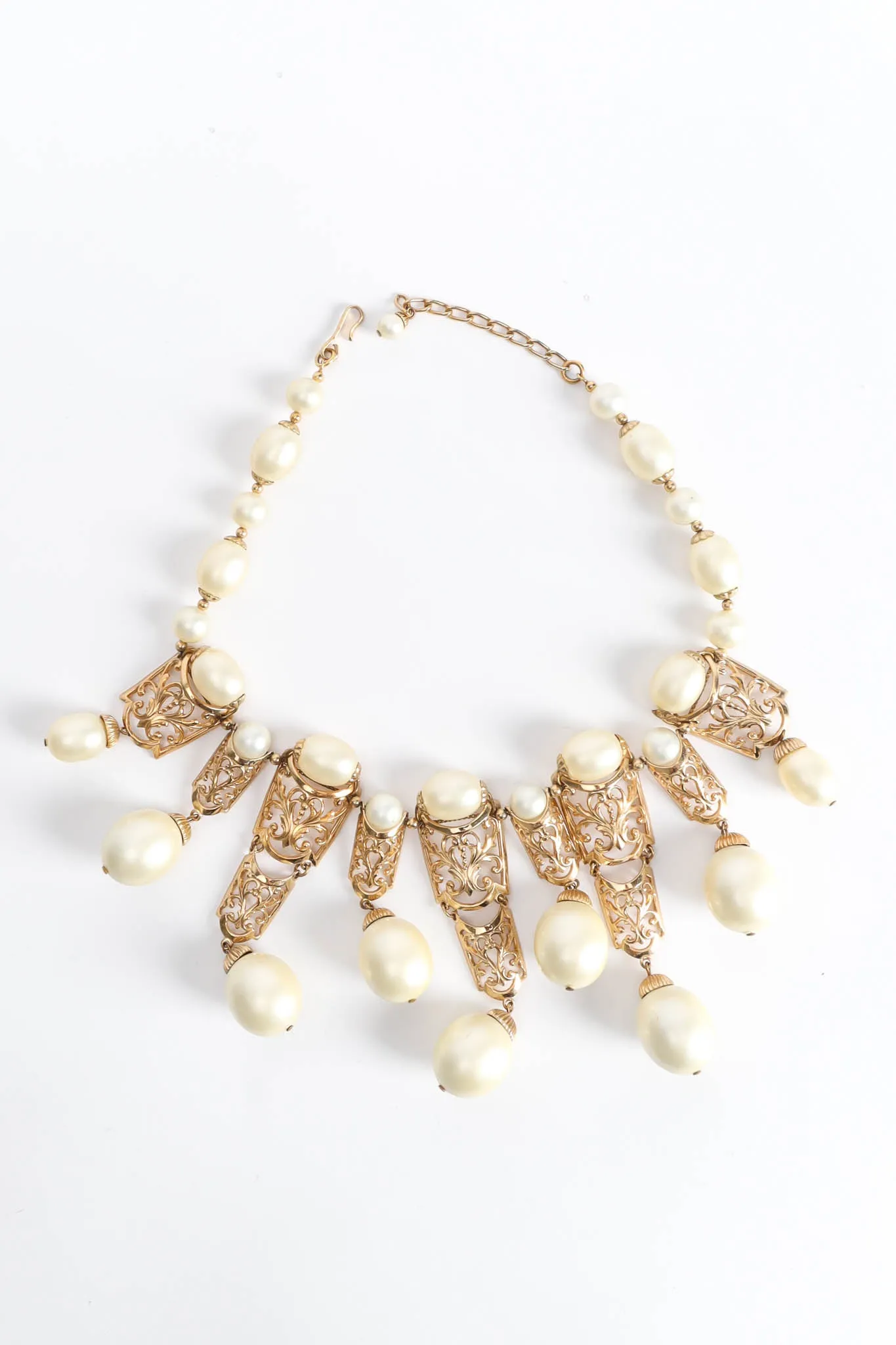 Fleur Filigree Pearl Necklace