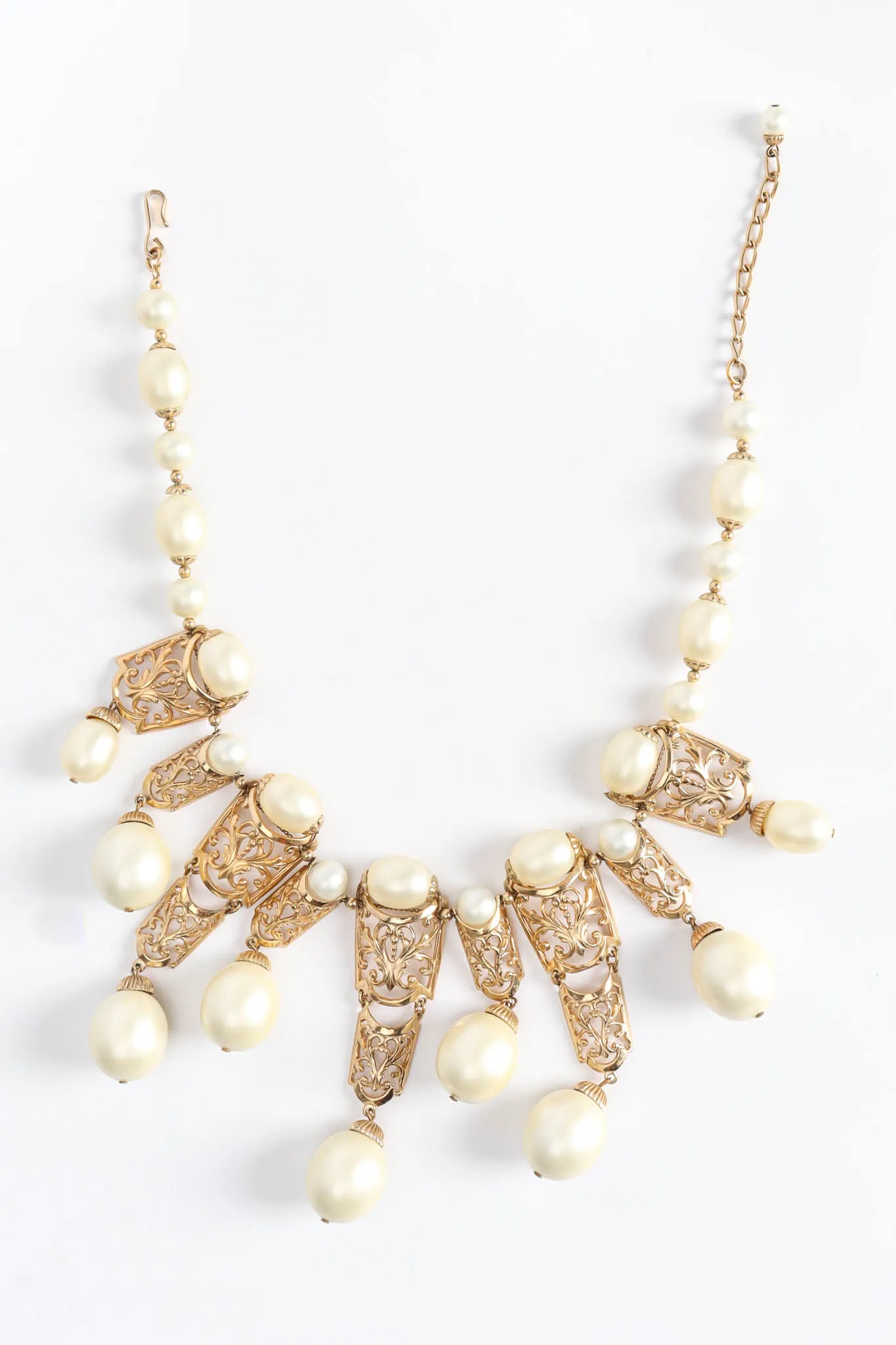 Fleur Filigree Pearl Necklace