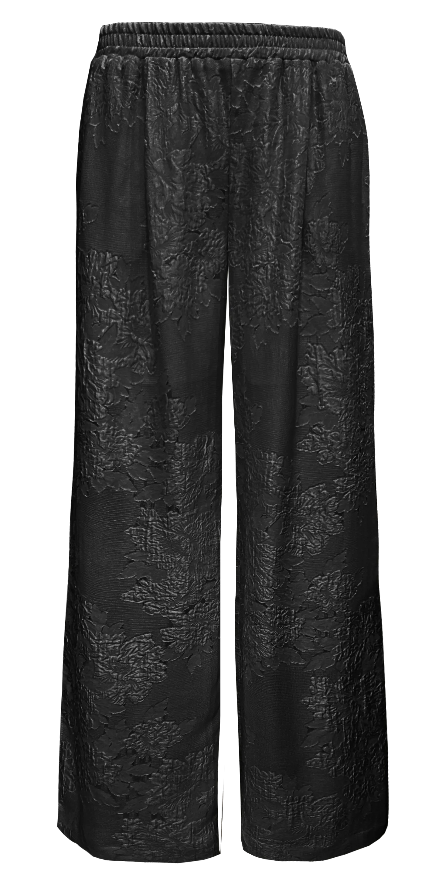Forte Pleat Wide Leg Pant - Black