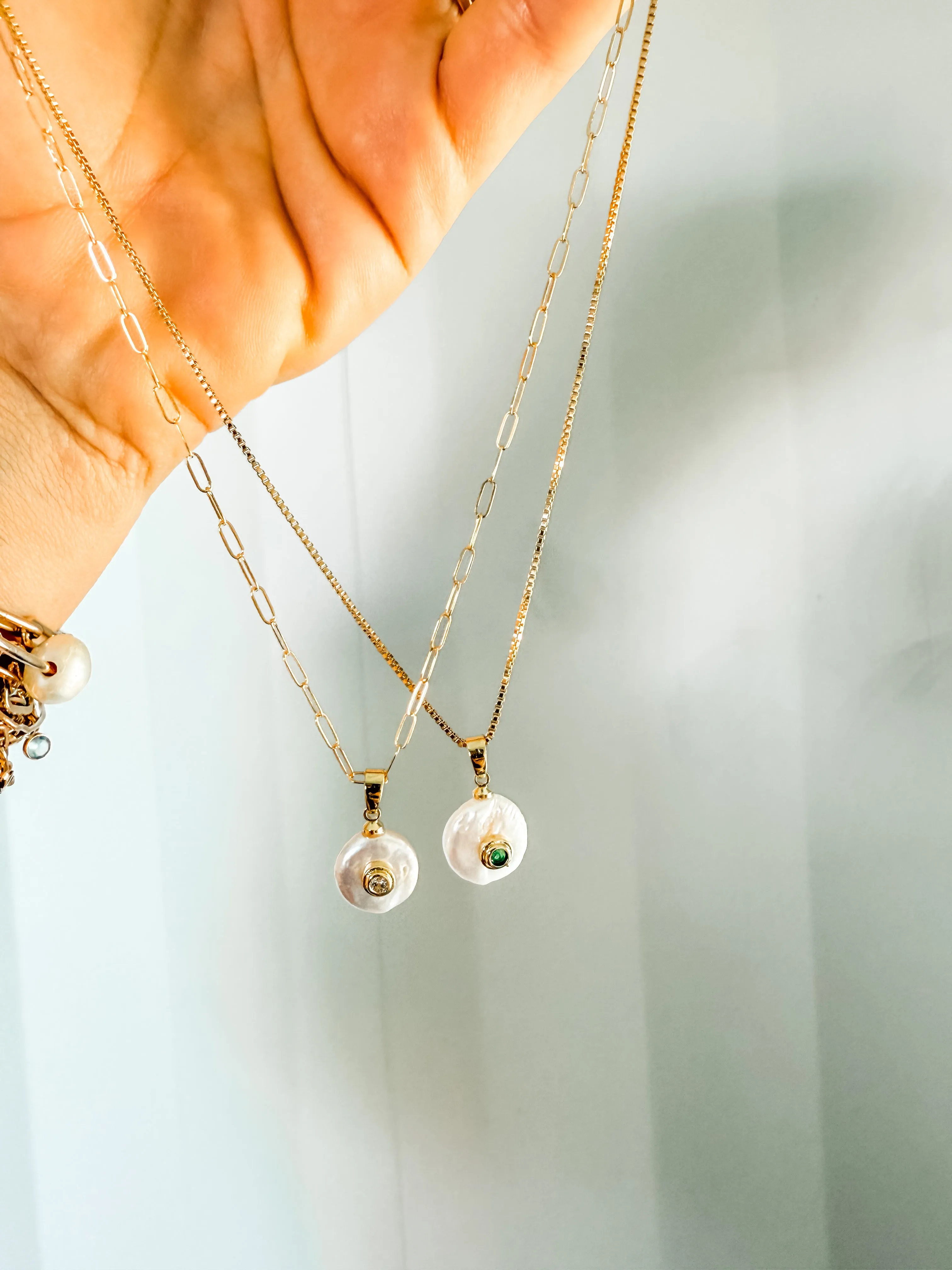 Fresh water pearl birthstone charms