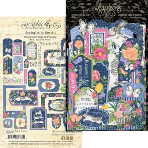 G45 - Spring is in the Air - Chipboard Pieces, Tags & Frames