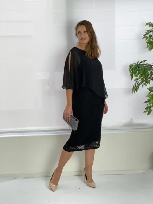 Geraldine Black Lace Dress