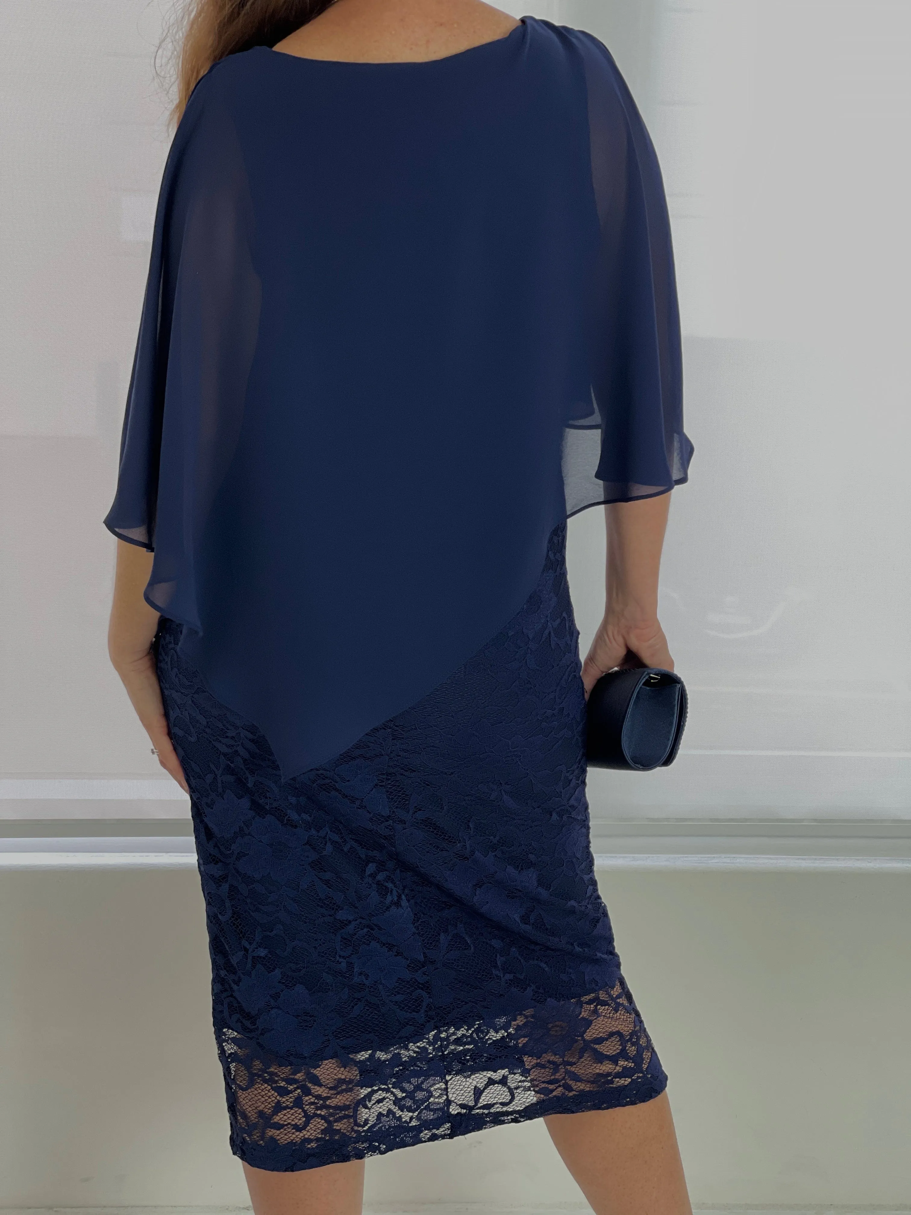 Geraldine Navy Lace Dress