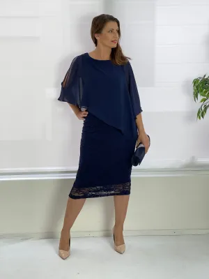 Geraldine Navy Lace Dress