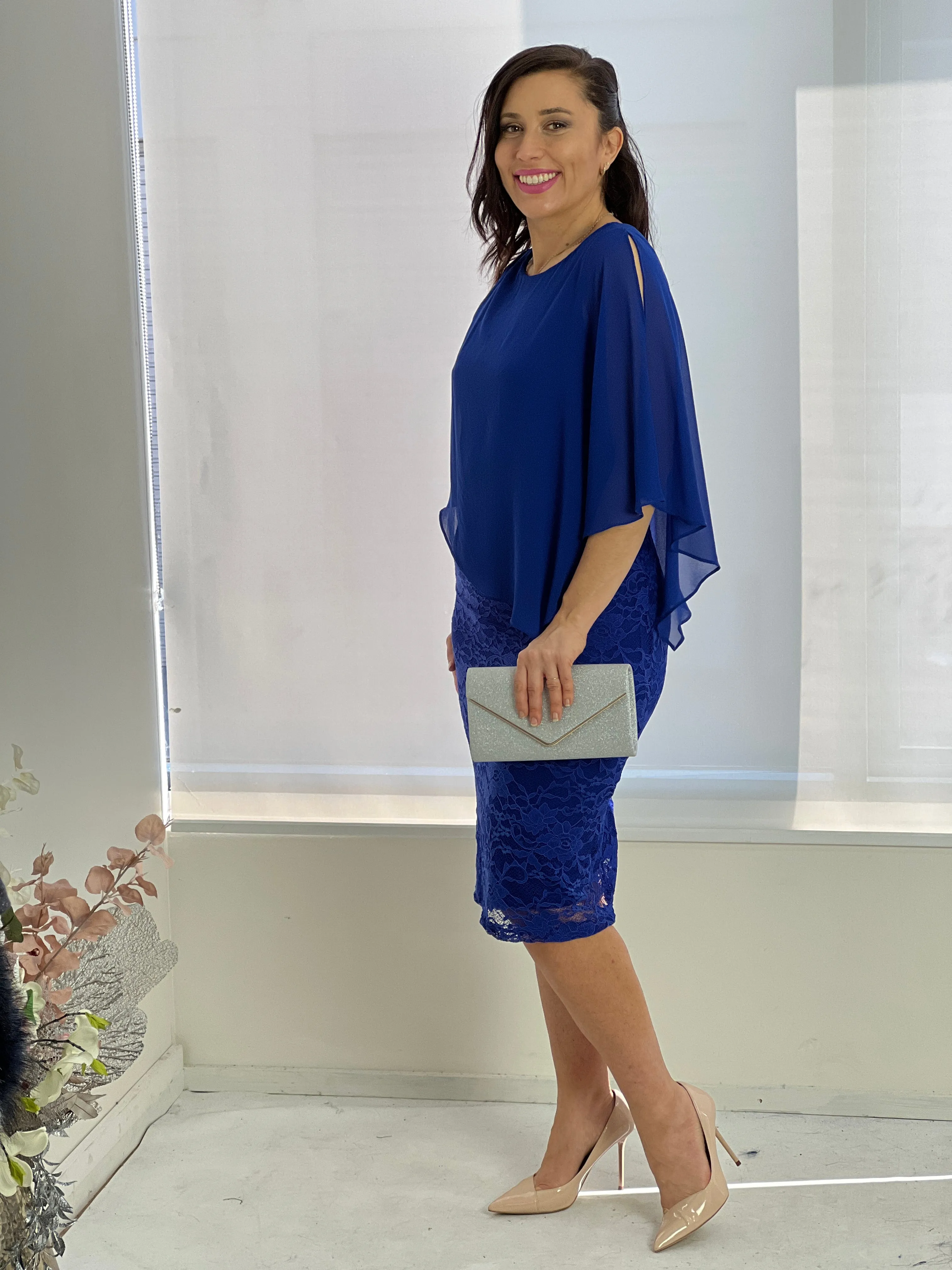 Geraldine Royal Lace Dress