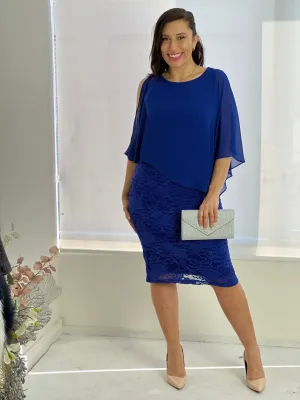 Geraldine Royal Lace Dress