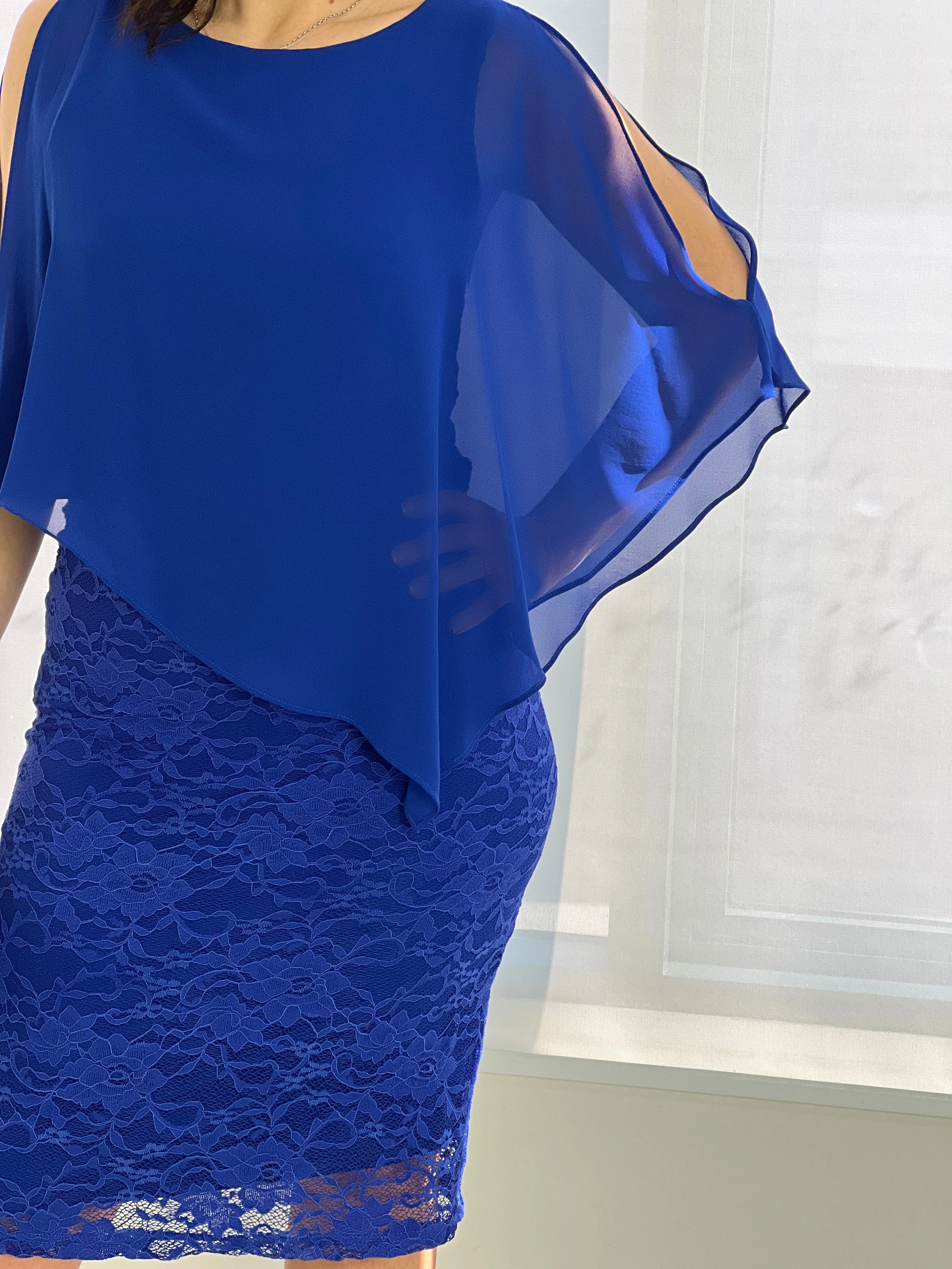 Geraldine Royal Lace Dress
