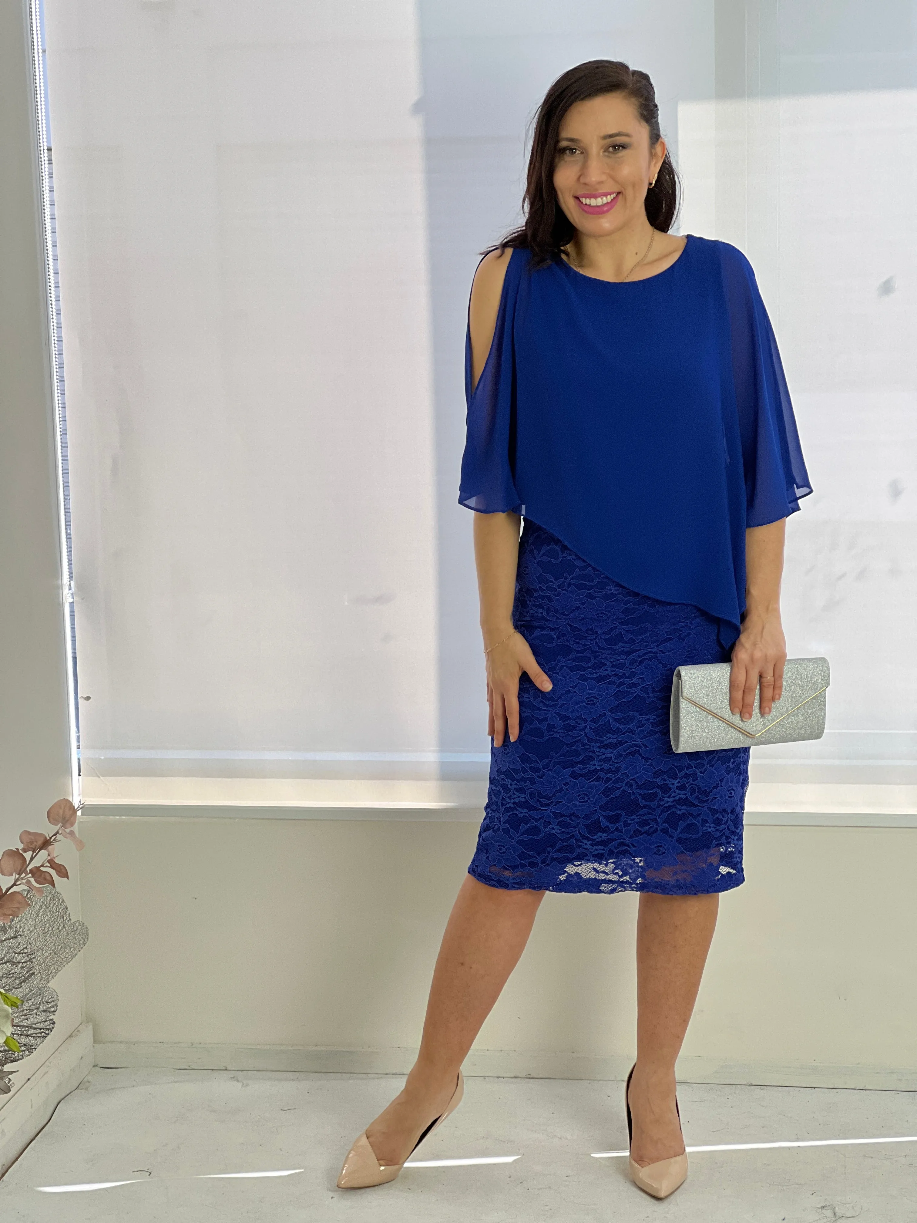 Geraldine Royal Lace Dress
