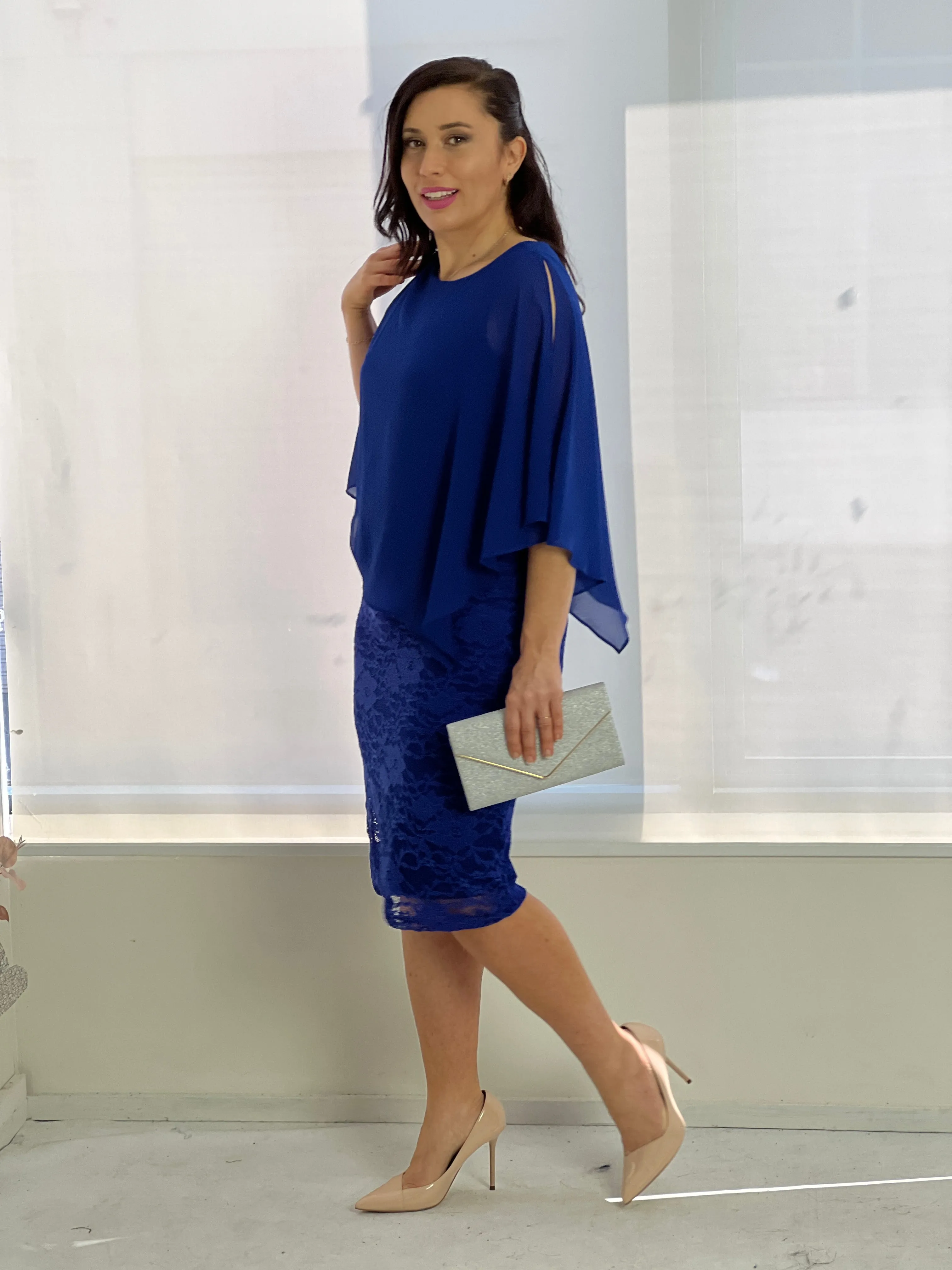 Geraldine Royal Lace Dress