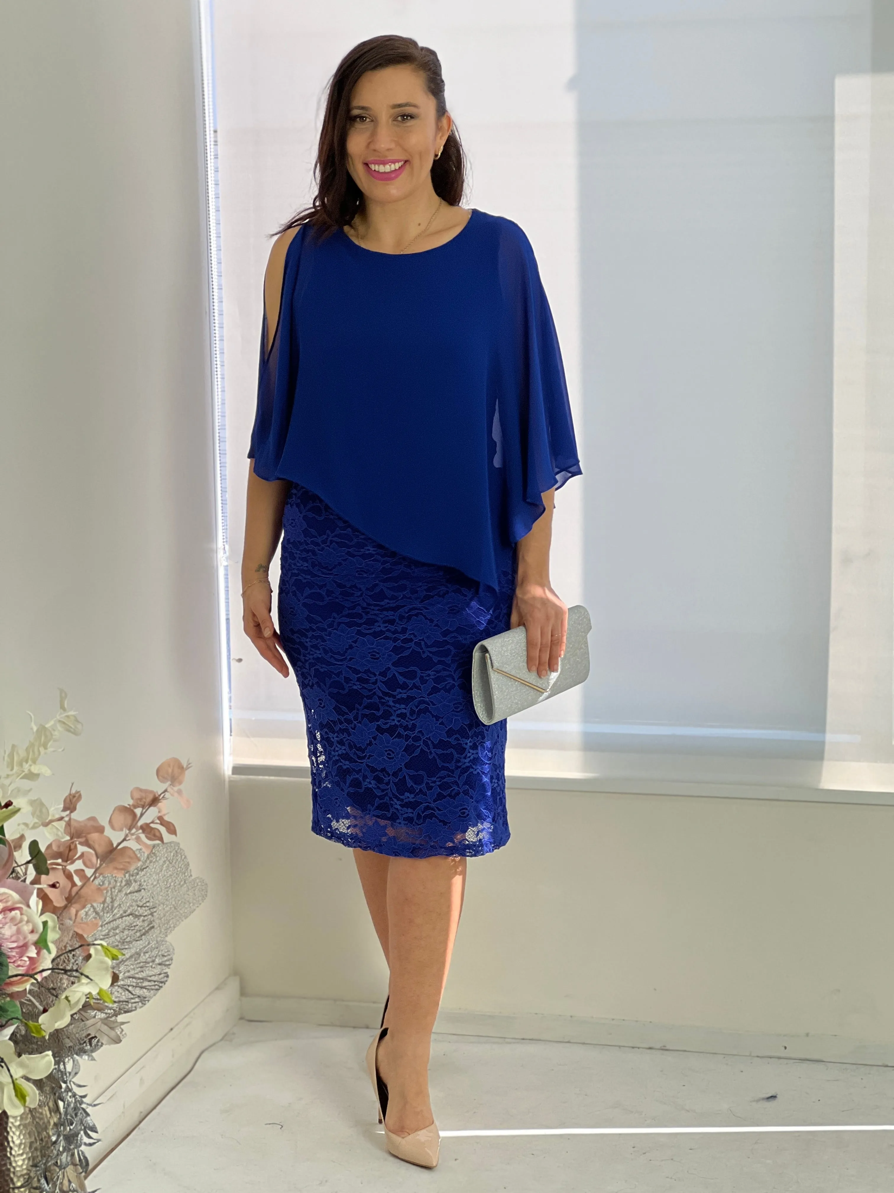 Geraldine Royal Lace Dress