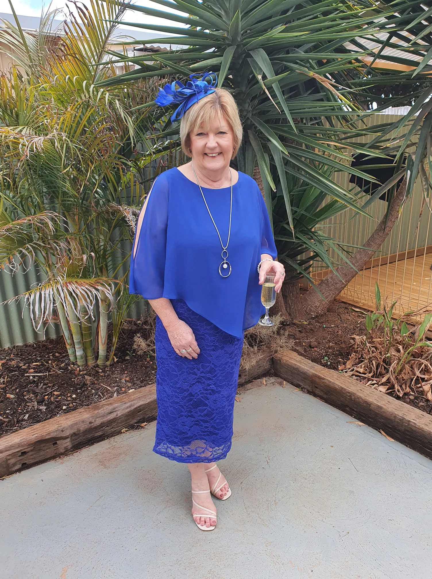 Geraldine Royal Lace Dress
