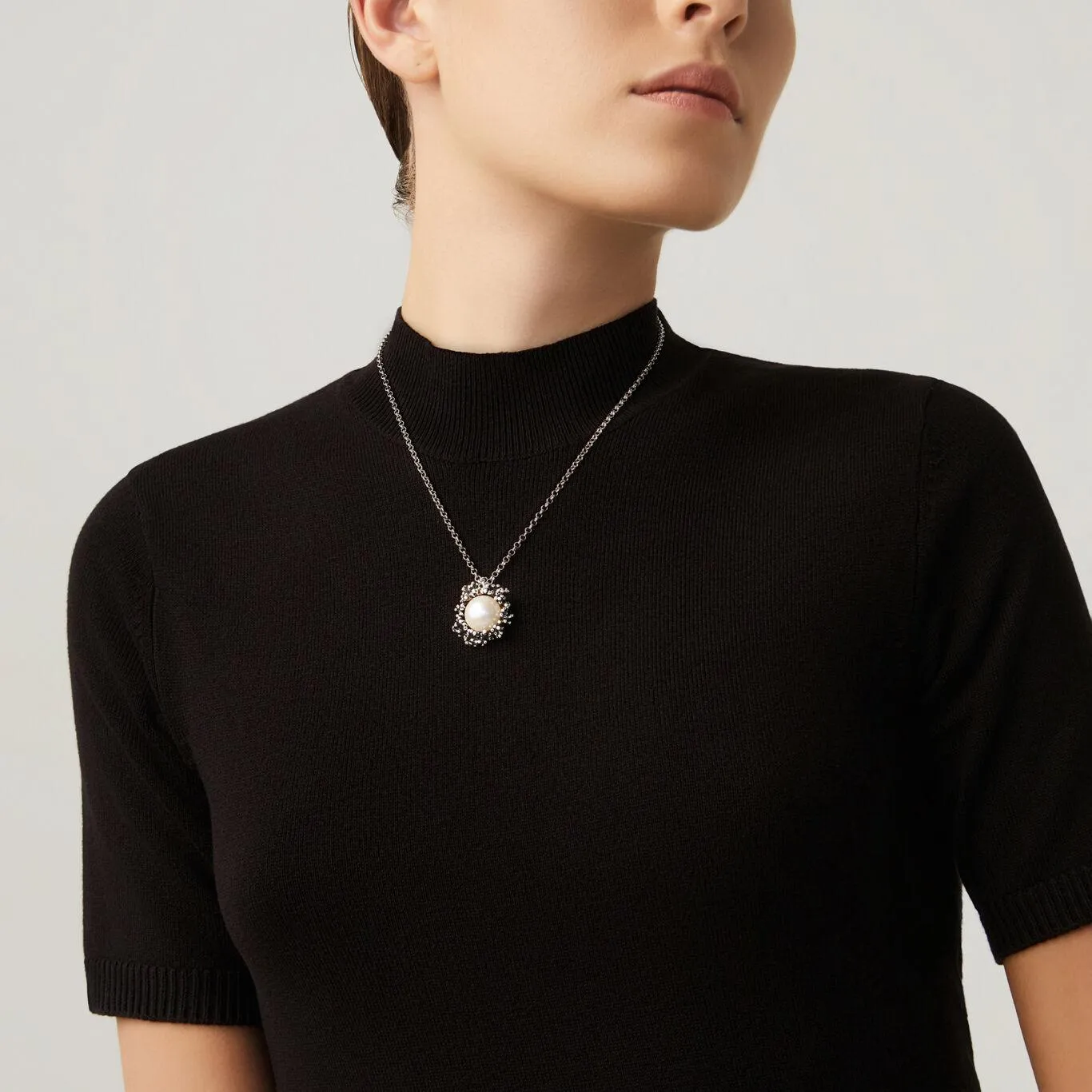 Giovanni raspini necklace necklace anemone small silver 925 pearl 10569