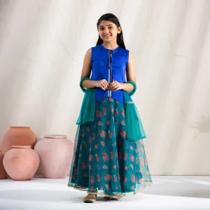 Girls 3Pcs-Blue