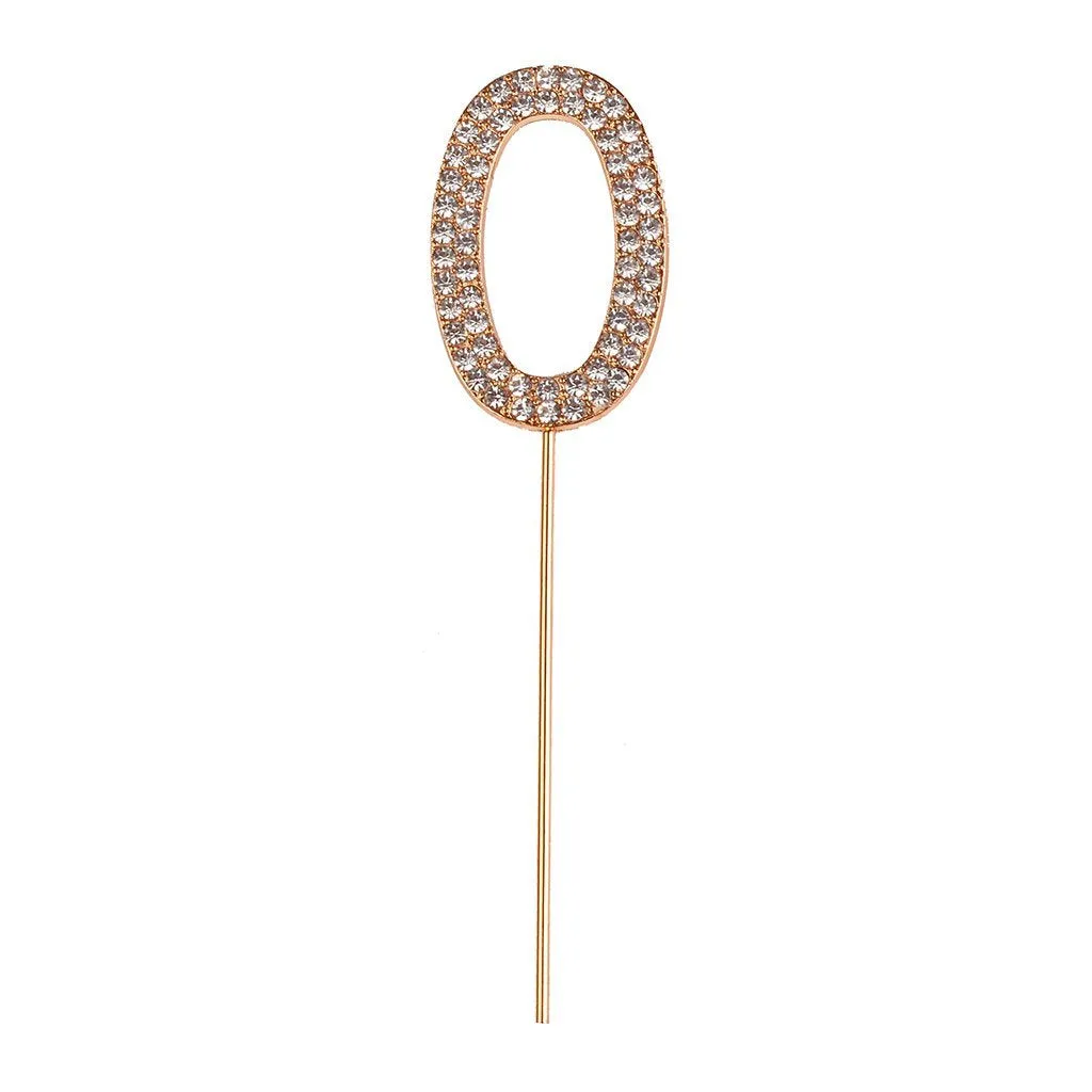 Great Pretenders Rhinestone Number Cake Topper